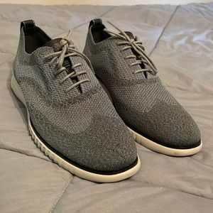 Zerogrand Grey Mens Oxfords